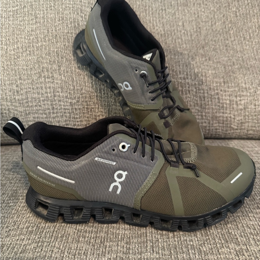 On Running Women's Olive and Black Athletic Shoes